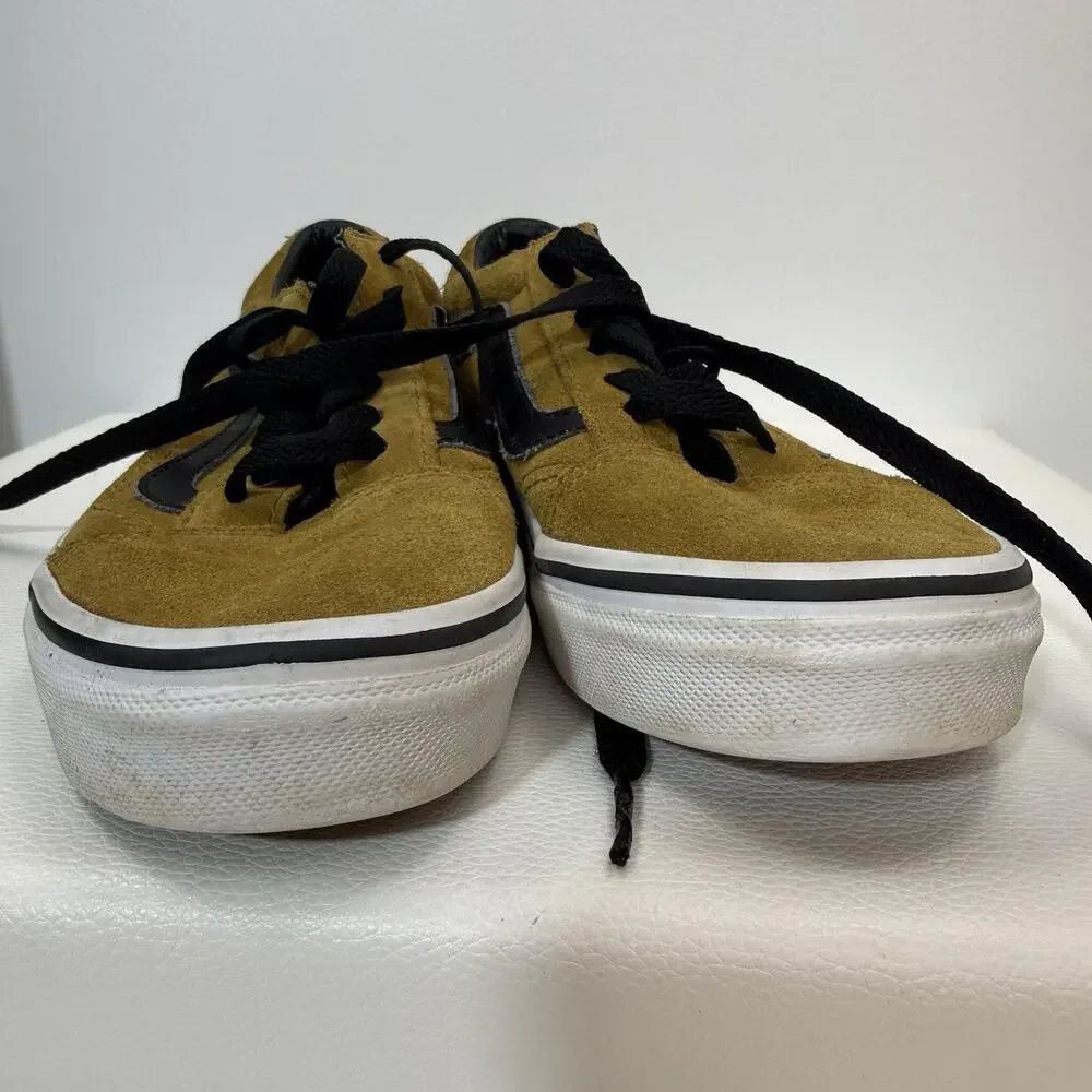 VANS Old Skool Yellow/Gold Suede Canvas UNISEX Kids Size 2.5